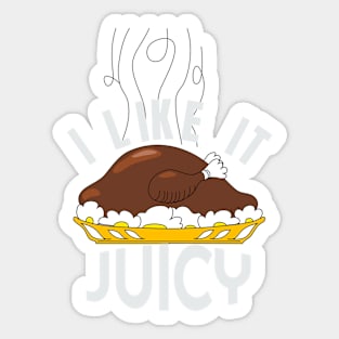 Juicy Turkey Funny day of blessing 2018 Shirt Sticker